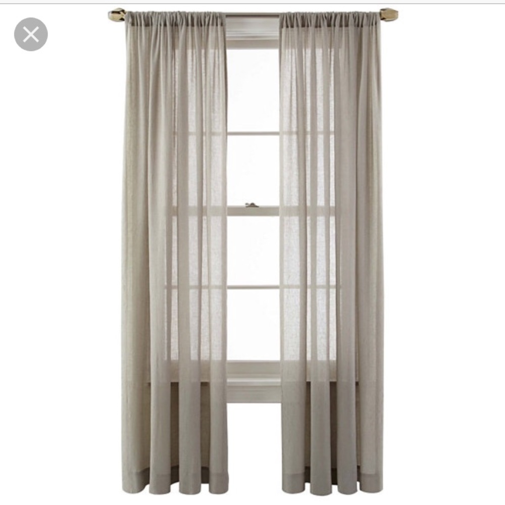 *Sold* rod pocket panel curtain 84 inches